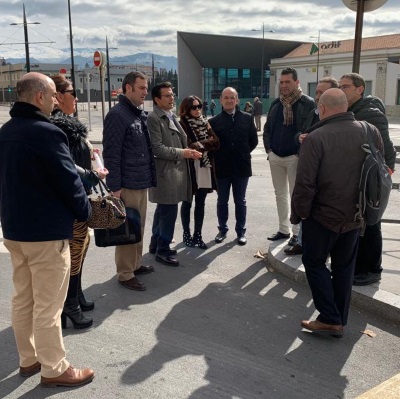 ©Ayto.Granada: Granada recepciona una drsena en la plaza de la Estacin de trenes para autobuses interurbanos